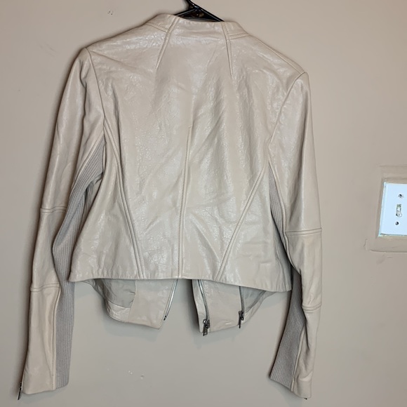 Vince Lamb Leather Moto Asymmetrical Jacket Size L - Picture 14 of 16